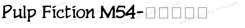 Pulp Fiction M54字体转换